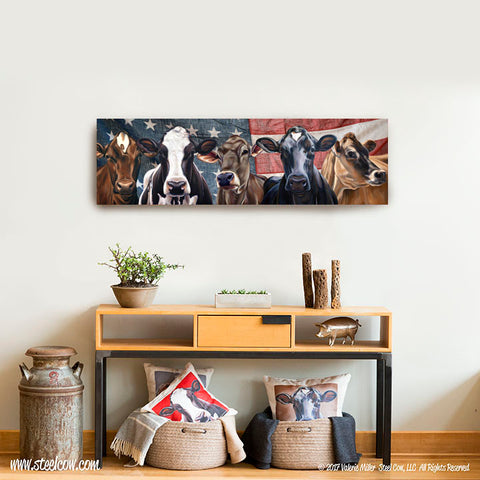 "Dairy Girls"™ Americowna Collection Canvas Prints, 3 sizes available