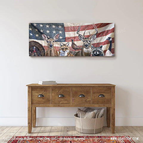"Deer Friends" Americowna Collection Canvas Prints, 5 sizes available