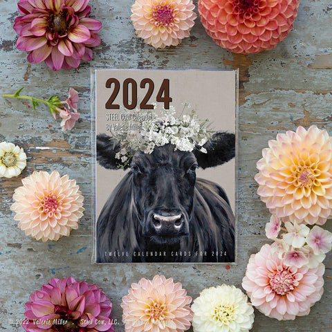 2024 Steel Cow™ Flower Collection Calendars