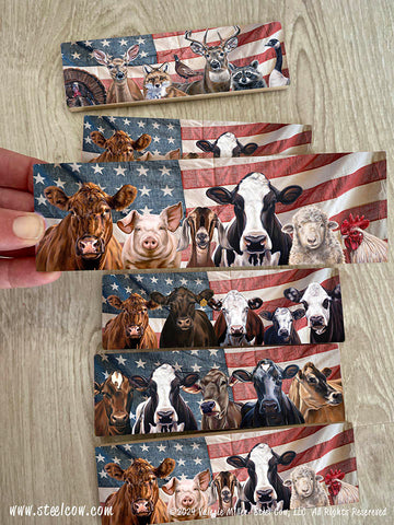 Americowna™ Collection long magnets (4 images to choose from)