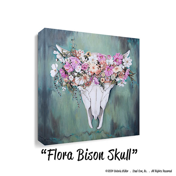 Flora Bison Skull