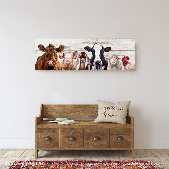 "The Girls and Friends"™ Vintage Canvas Prints, Available in 5 sizes