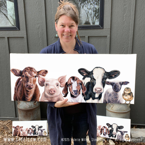 NEW for 2025!!!  "Baby Girls and Friends" Canvas Prints, 5 sizes available