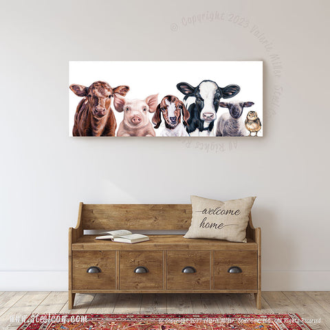 NEW for 2025!!!  "Baby Girls and Friends" Canvas Prints, 5 sizes available