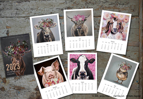 2023 Steel Cow™ Flower Collection Calendars