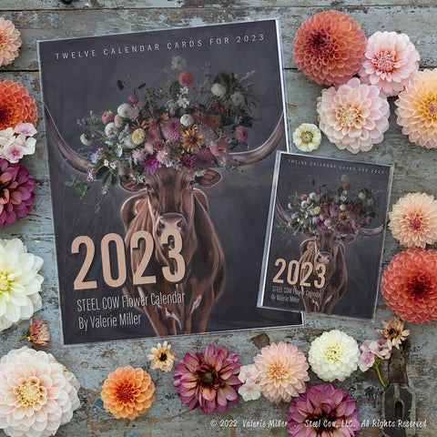 2023 Steel Cow™ Flower Collection Calendars