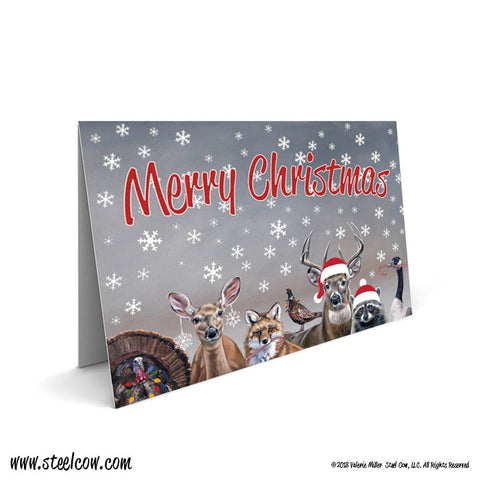 Deer Friends Merry Christmas Greeting Cards