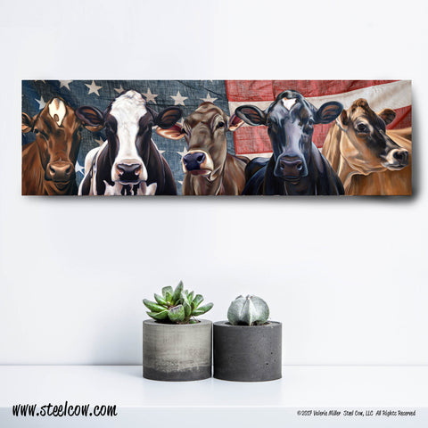 "Dairy Girls"™ Americowna Collection Canvas Prints, 3 sizes available
