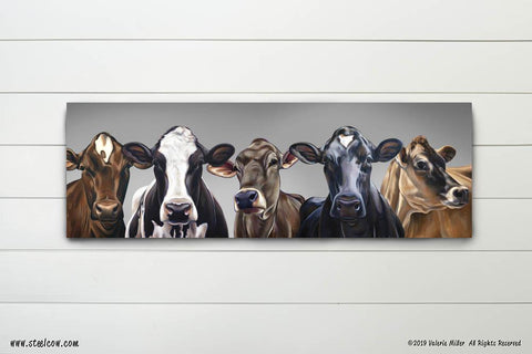 "Dairy Girls"™ Special Edition Gray Canvas Prints, Available in 5 sizes
