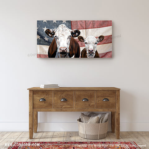 "Momma's Boy...Two"™ Americowna Collection™ Canvas Prints (4 sizes)