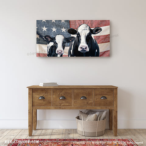 "Momma's Girl...Two"™ Americowna Collection™ Canvas Prints (4 sizes)
