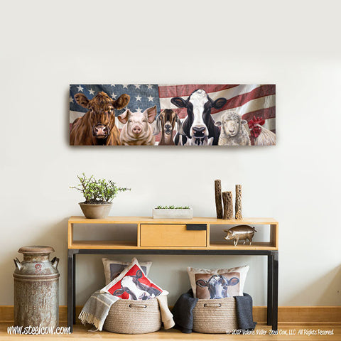 "The Girls and Friends" ™ Americowna™ Collection canvas prints, 3 sizes available