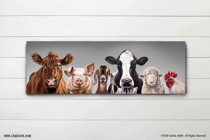 "The Girls and Friends"™ Special Edition Gray Canvas Prints, Available in 5 sizes