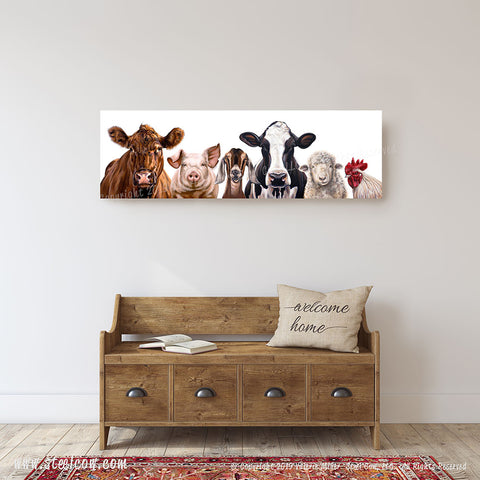 "The Girls and Friends"™ Canvas Prints, Available in 5 sizes